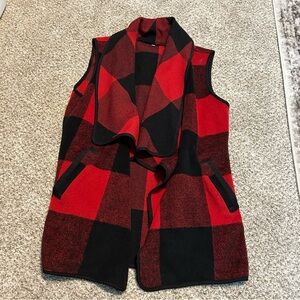 Buffalo check vest